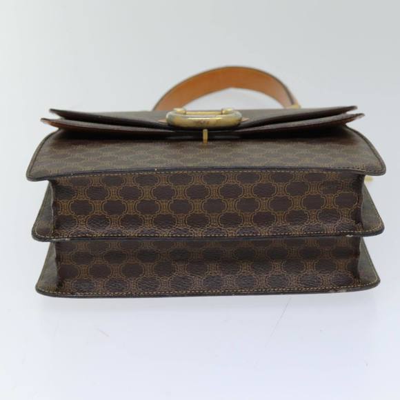 CELINE Macadam Canvas Hand Bag PVC Brown Auth 76088 - Picture 5 of 16